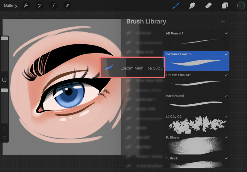 (PROCREATE) BỘ CỌ VẼ MINH HỌA CƠ BẢN LIMZIMART 