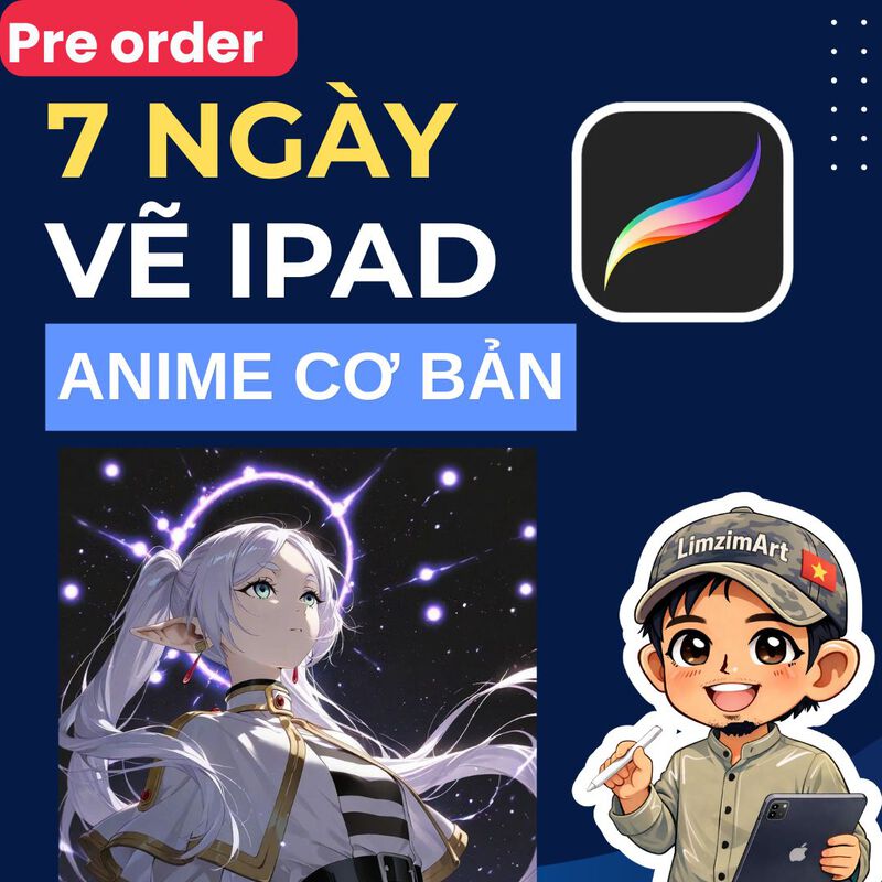 7 NGÀY VẼ IPAD - VẼ ANIME CƠ BẢN 