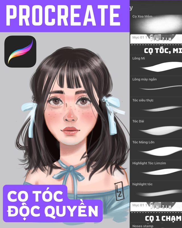 Bộ cọ vẽ chân dung Portrait (LimzimArt) 2