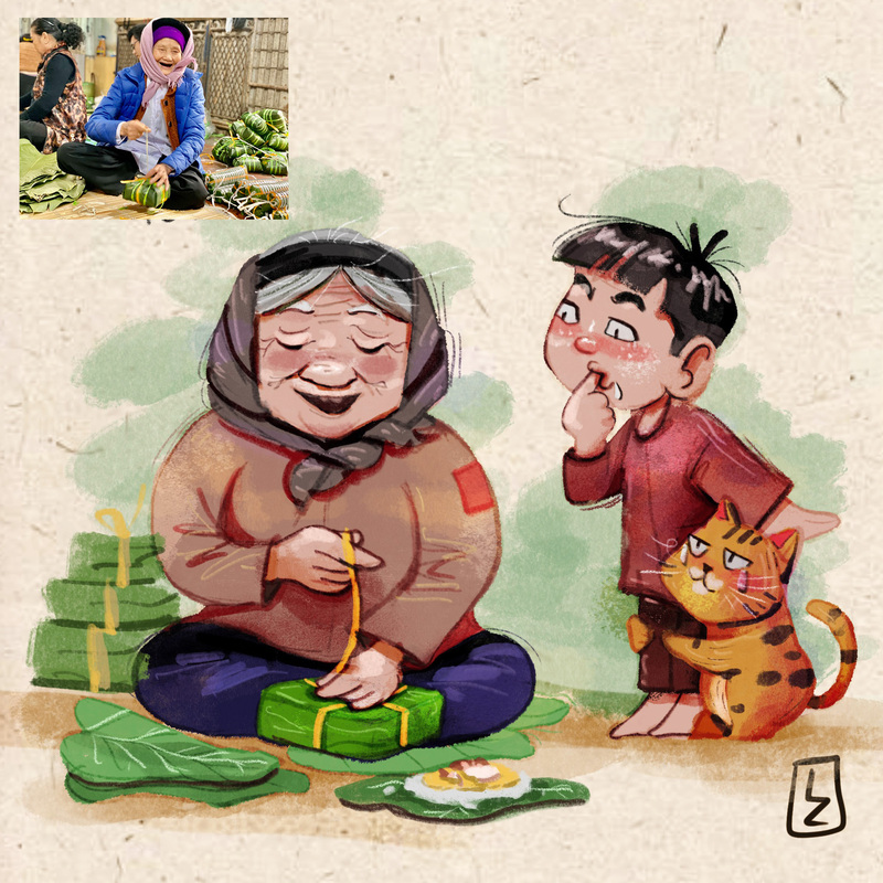 7 NGÀY VẼ IPAD - VẼ MINH HỌA DÂN GIAN 2