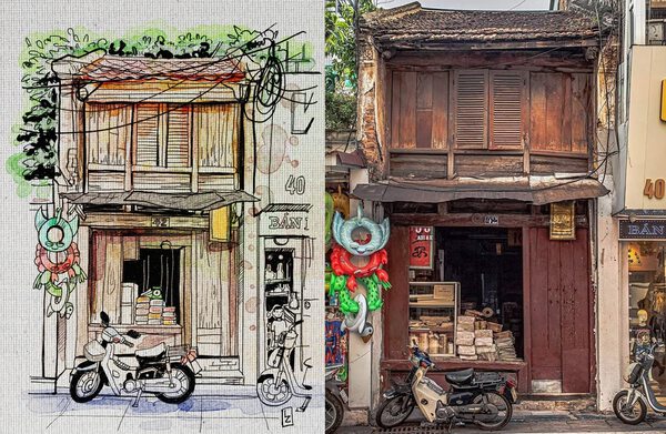 Tranh màu nước Watercolor LimzimArt